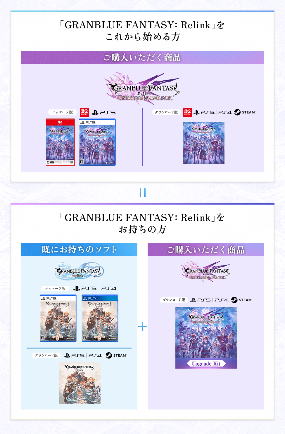 Products | GRANBLUE FANTASY: Relink - Endless Ragnarok（グラン