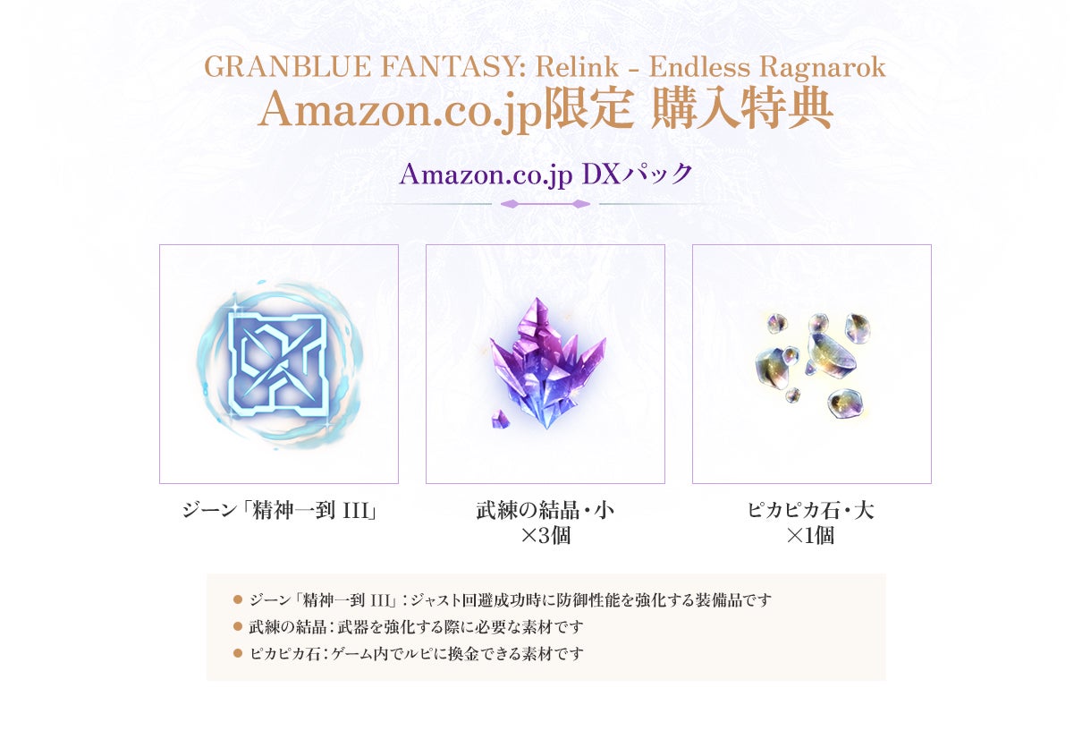 店舗特典 | Products | GRANBLUE FANTASY: Relink - Endless Ragnarok